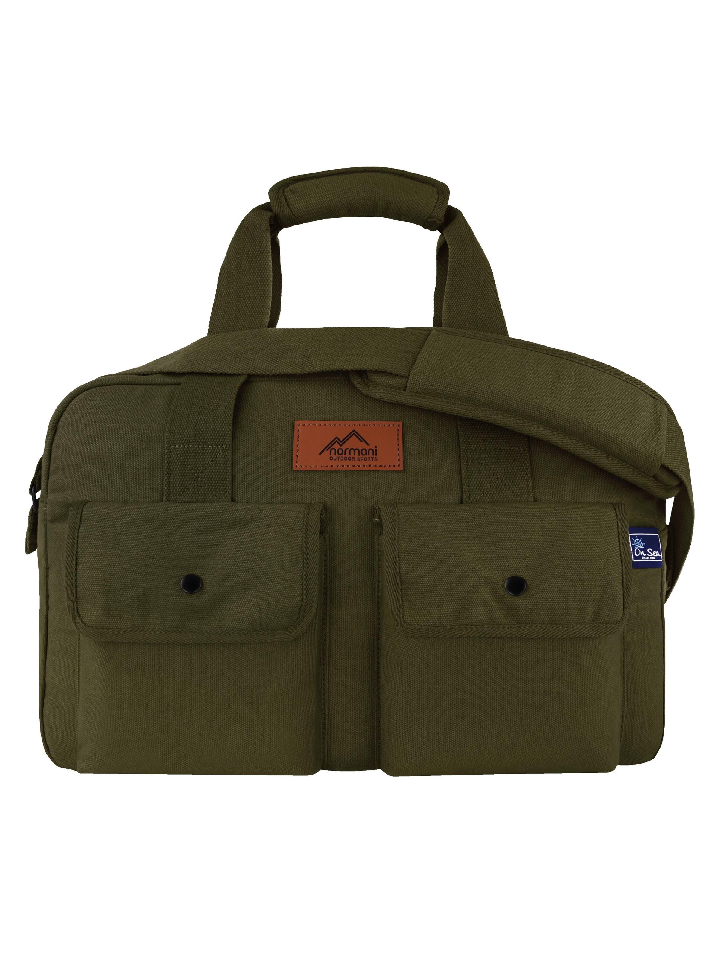 normani Reisetasche ' Svea ' in Grün: Vorderseite