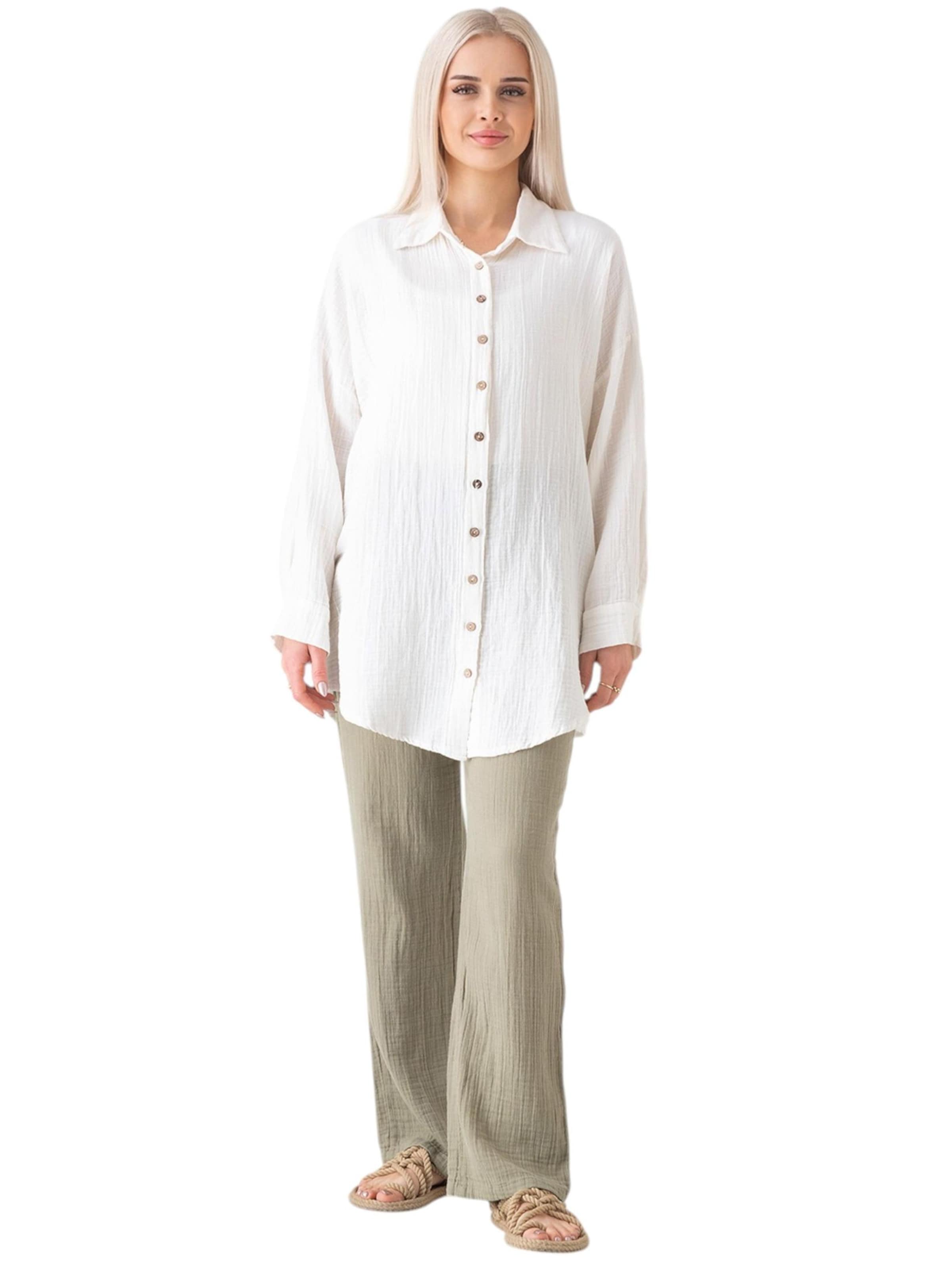 Maglia extra large 'LAYNA' di WENOR in bianco