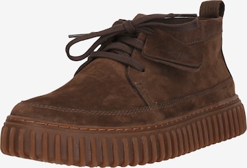 CLARKS Schnürschuhe 'Torhill Lace High' in Braun: Vorderseite