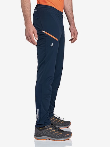 Schöffel - Slimfit Pantalón de montaña 'Hestad' en azul