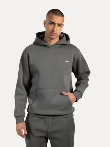Veste de survêtement Smilodox en gris : devant