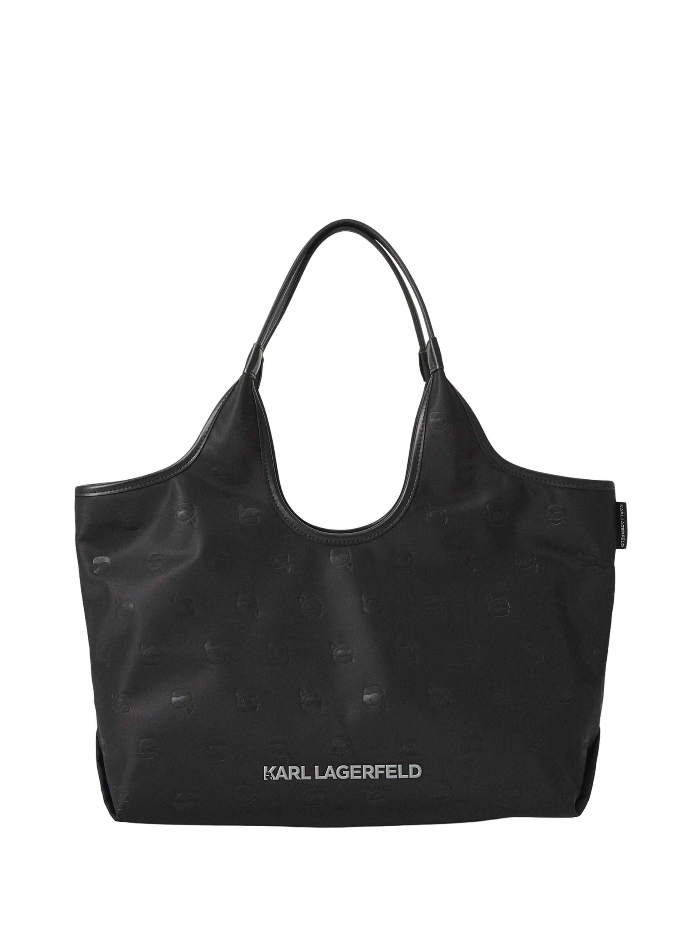 Karl Lagerfeld Ostoskassi värissä vaaleanharmaa / musta, Tuotenäkymä