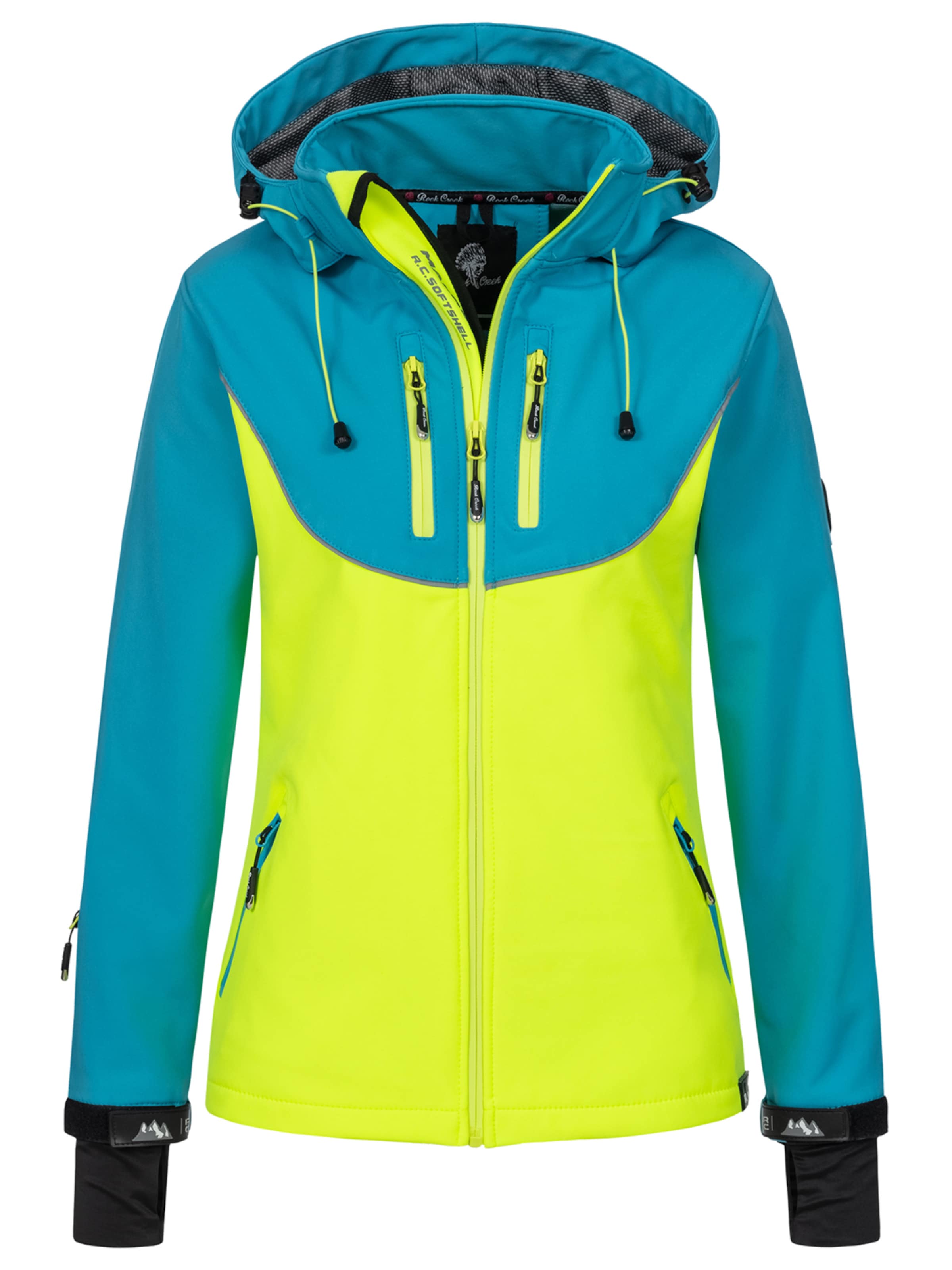 Rock Creek Funktionsjacke in Gelb: Vorderseite