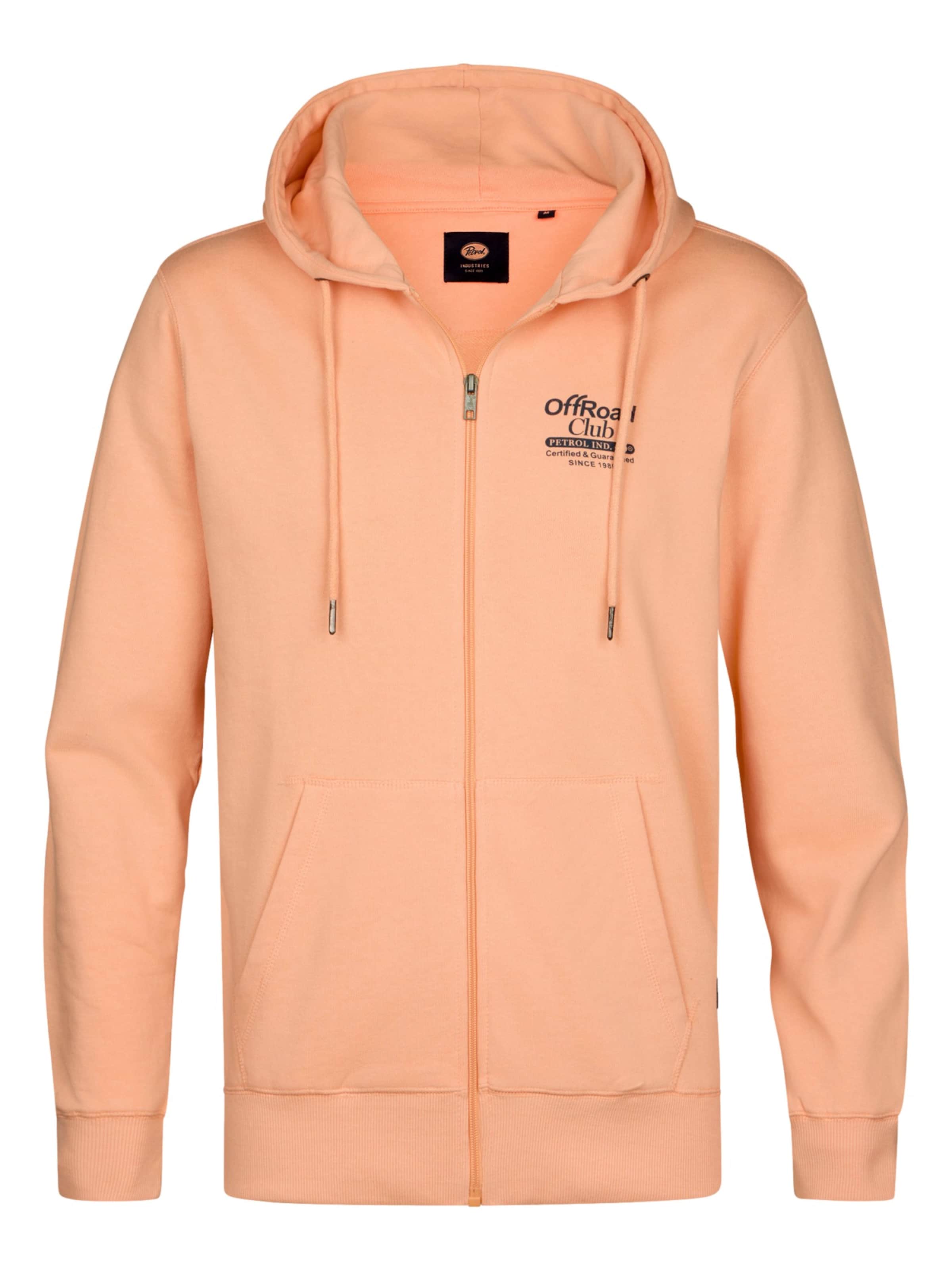 Petrol Industries Sweatvest in L in de kleur Oranje, Productweergave