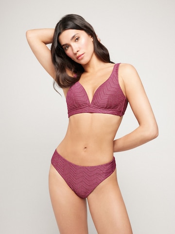 Tezenis Triangle Bikini Top 'Sparkling Touch Malva' in Pink