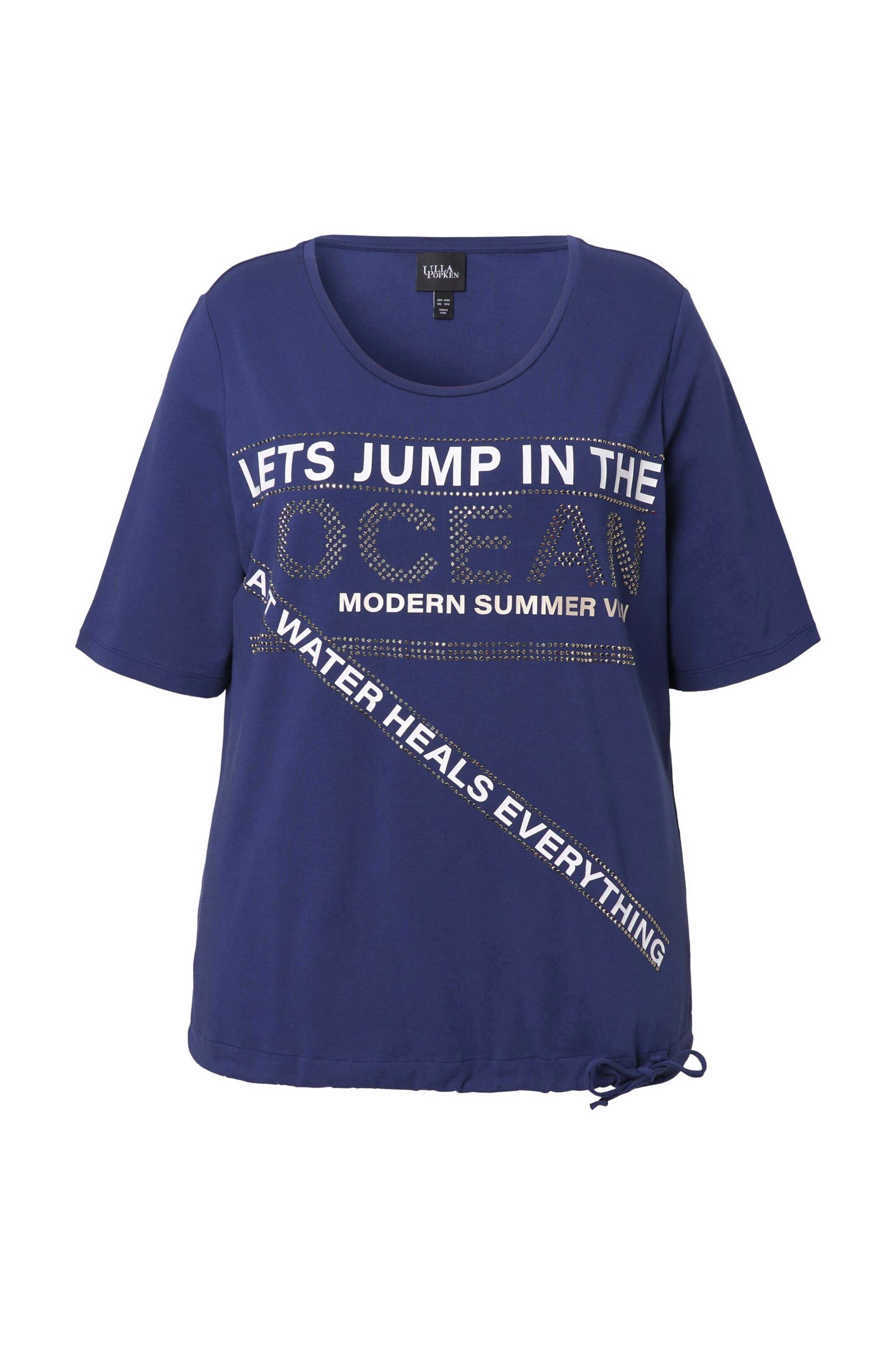 Ulla Popken Shirt in Blauw: voorkant