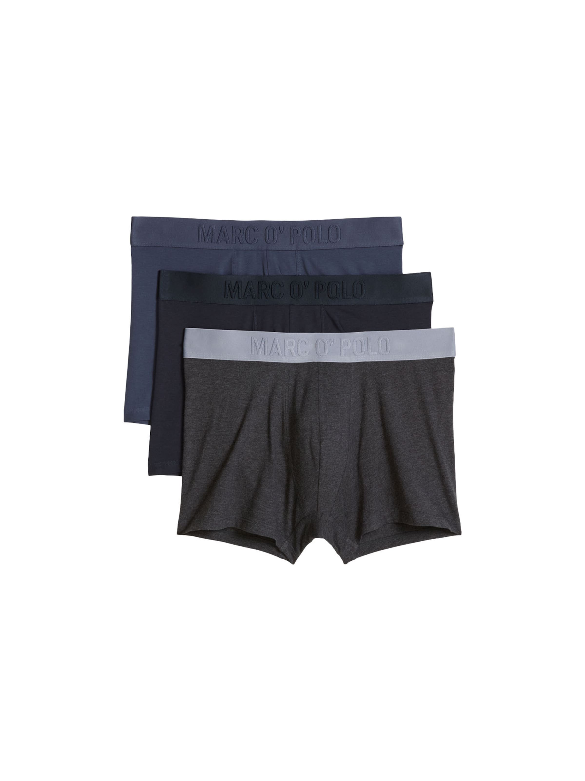 Marc O'Polo Boxer shorts ' Essentials ' in L in Dark blue / Dark grey / Black, Item view