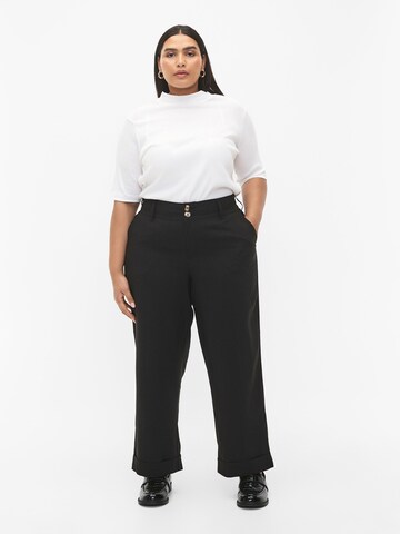 Zizzi Loose fit Trousers 'VEBBA' in Black