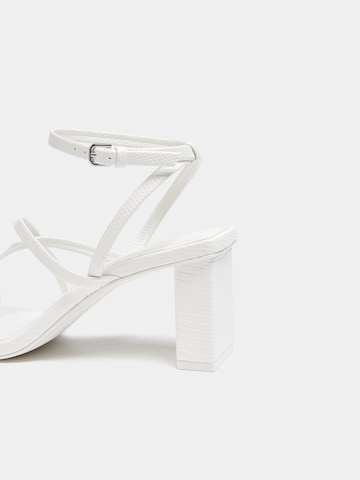 Pull&Bear Strap Sandals in White