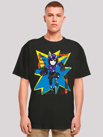 F4NT4STIC Shirt 'Big Hero 6 Hiro Manga' in Black: front