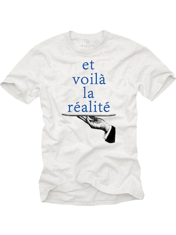 MAKAYA Shirt in Weiß: Vorderseite
