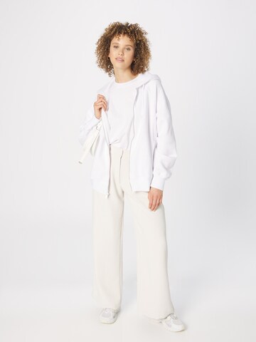 Abercrombie & Fitch Bluza rozpinana w kolorze biały