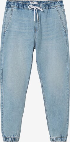 Bershka Tapered Jeans in Blau: predná strana