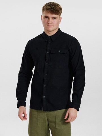 Dxnmxrk Shirt 'DXEliot' in Schwarz: Vorderseite