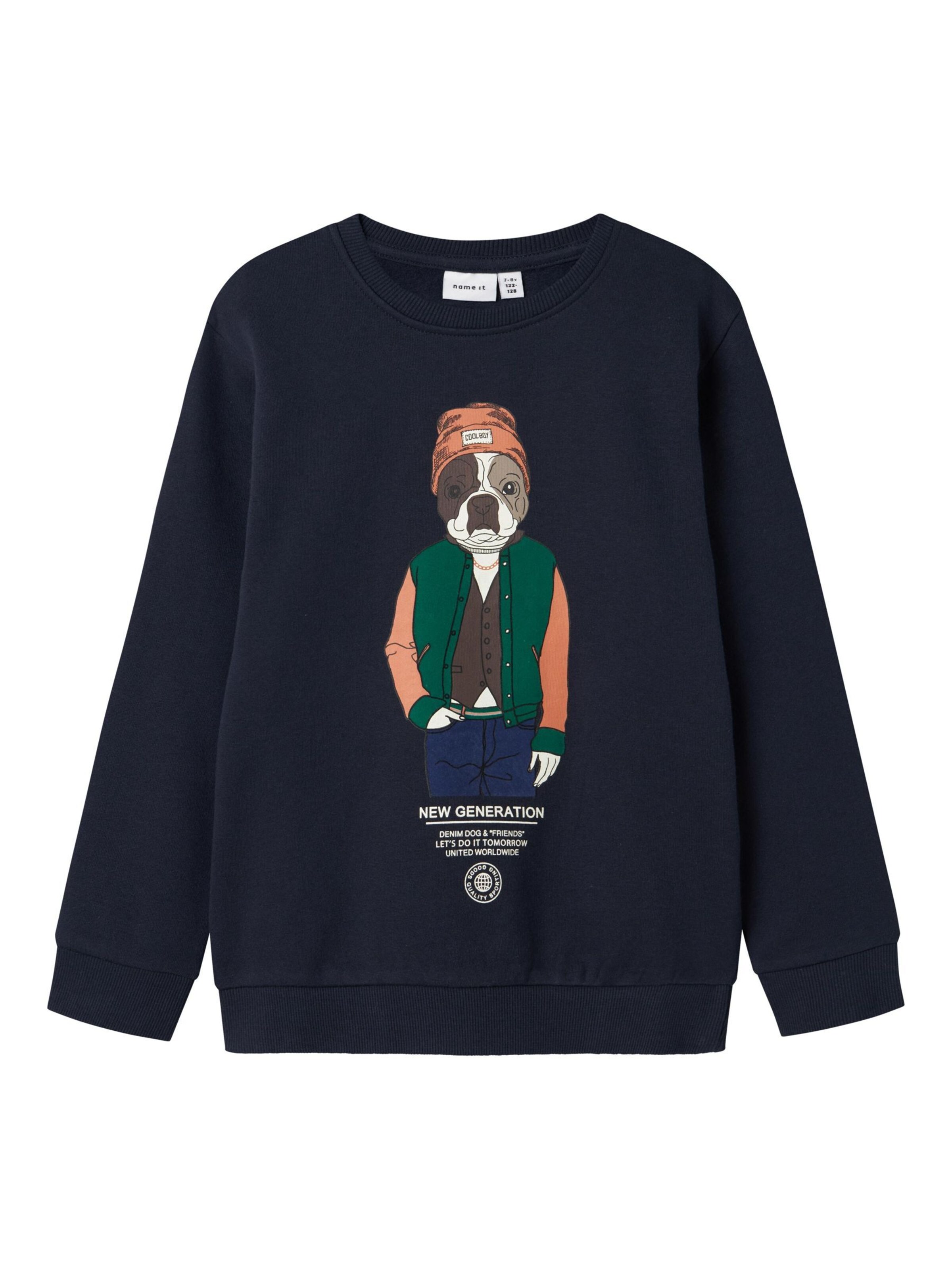 NAME IT Sweatshirt i blå: forside