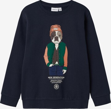 NAME IT - Sudadera en azul: frente