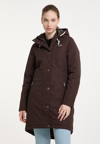 Veste fonctionnelle ICEBOUND en marron : devant