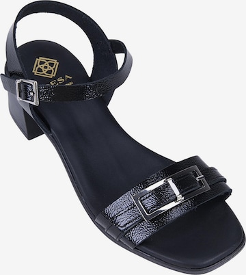 Desa T-bar sandals 'Sandalen mit Blockabsatz' in Black: front
