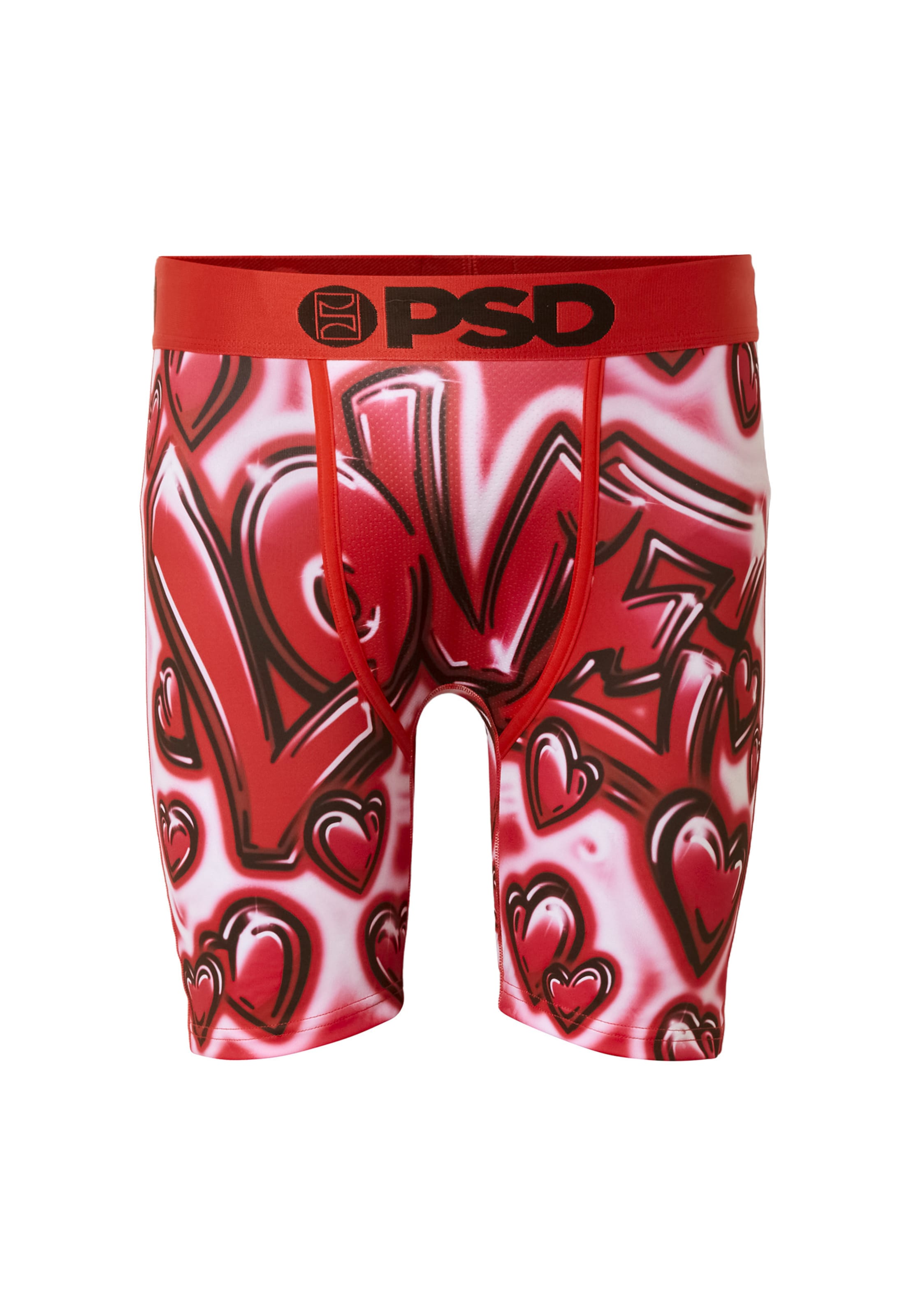 PSD Boxerky 'Love Core' – červená: přední strana