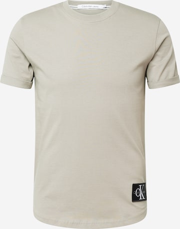 T-Shirt Calvin Klein Jeans en beige : devant