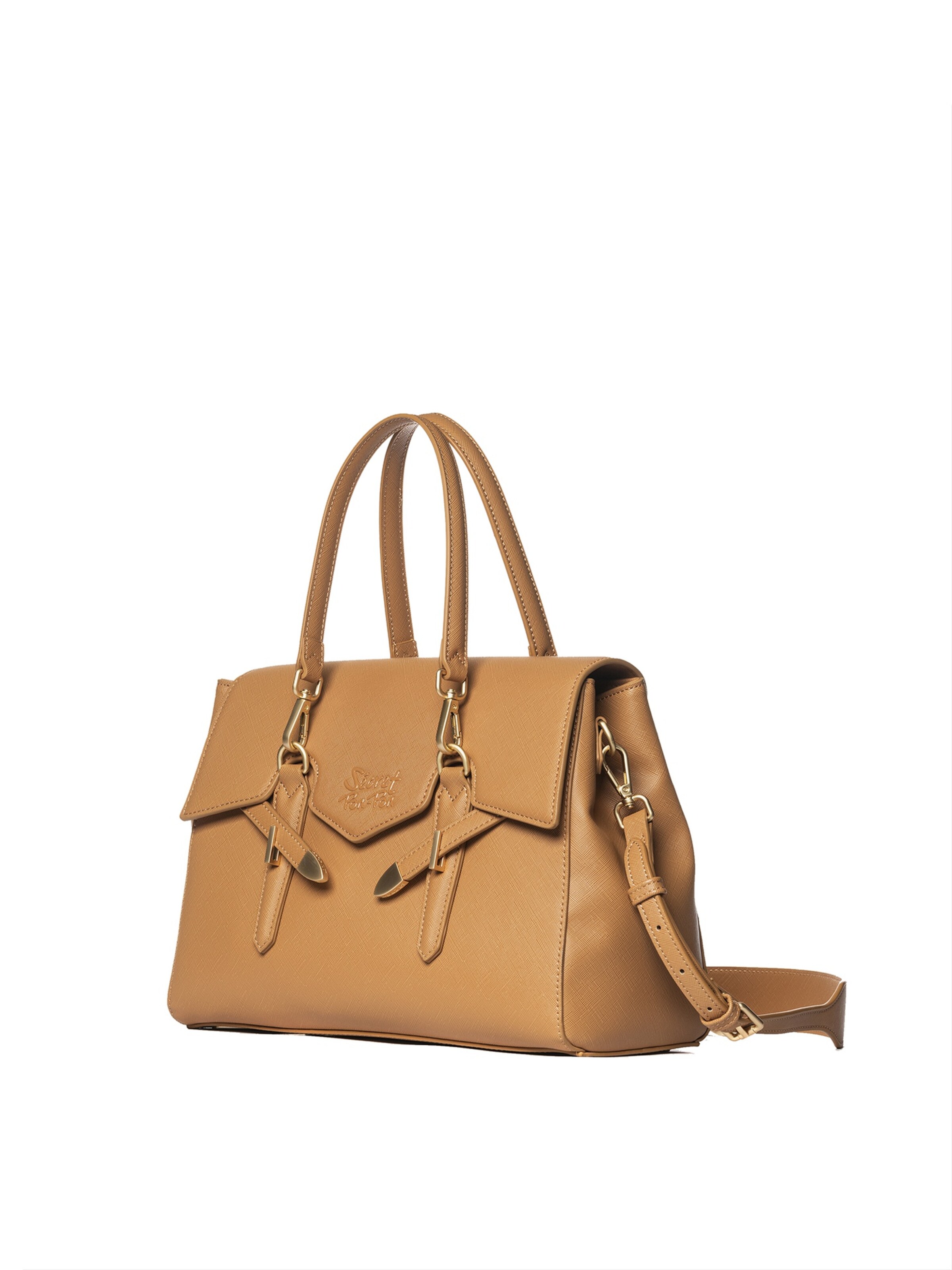 Secret Pon Pon Handbag 'Elora Elite' in Brown: front