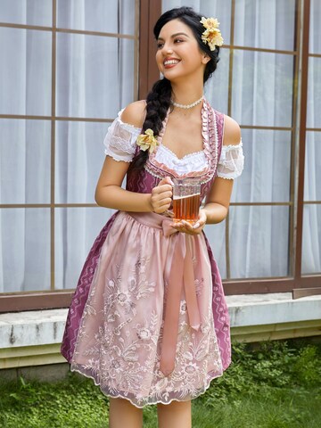 Yesfashion Dirndl w kolorze różowy