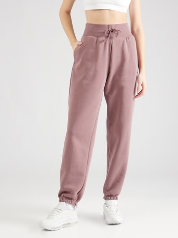 Nike Sportswear Tapered Pants 'Phoenix Fleece' in Purple: front