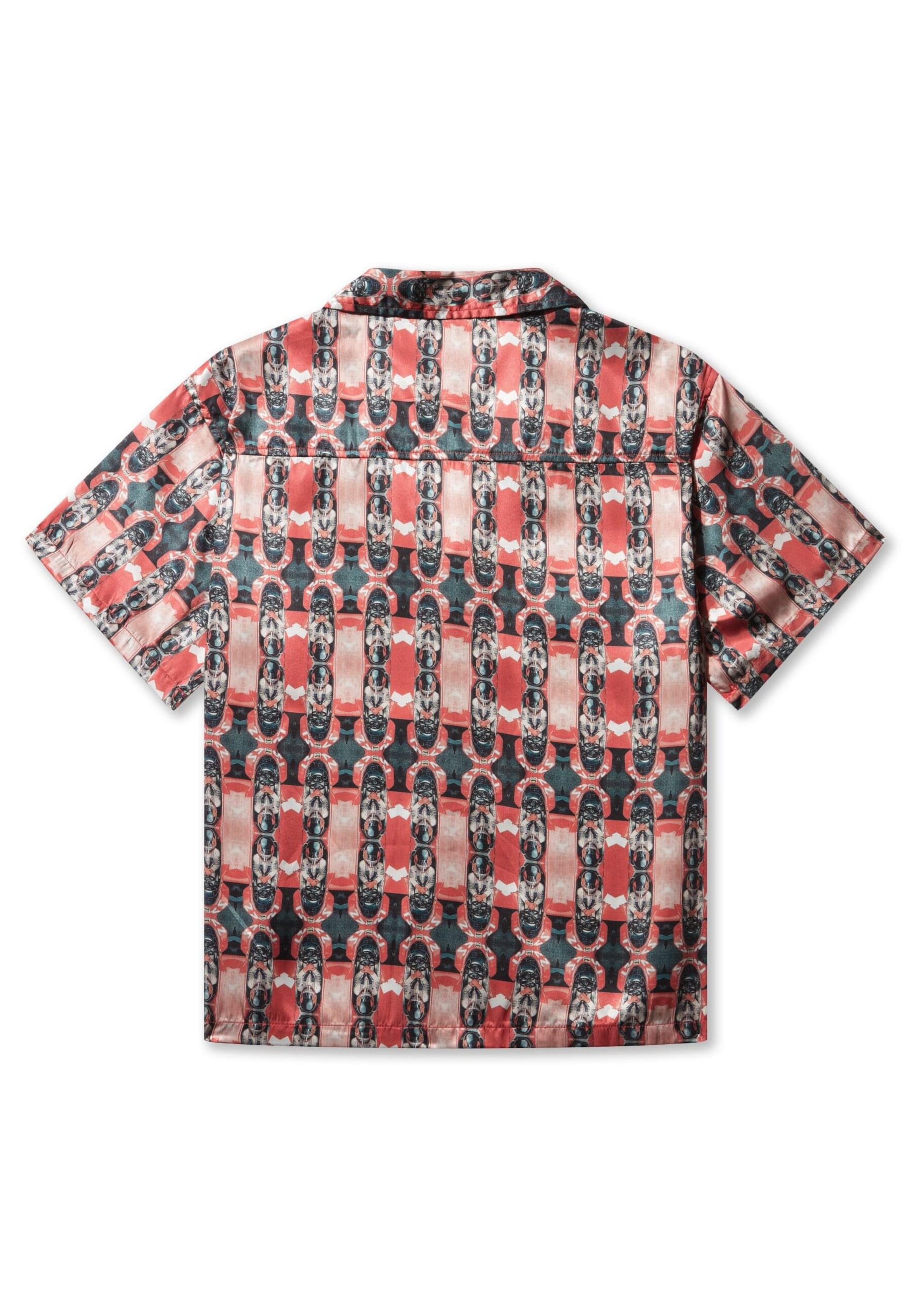 Pas De Monaco - Ajuste confortable Camisa 'COCKPIT CUBAN' en rojo