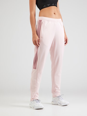 ADIDAS SPORTSWEAR Regular Sports trousers 'TIRO' in Pink: front