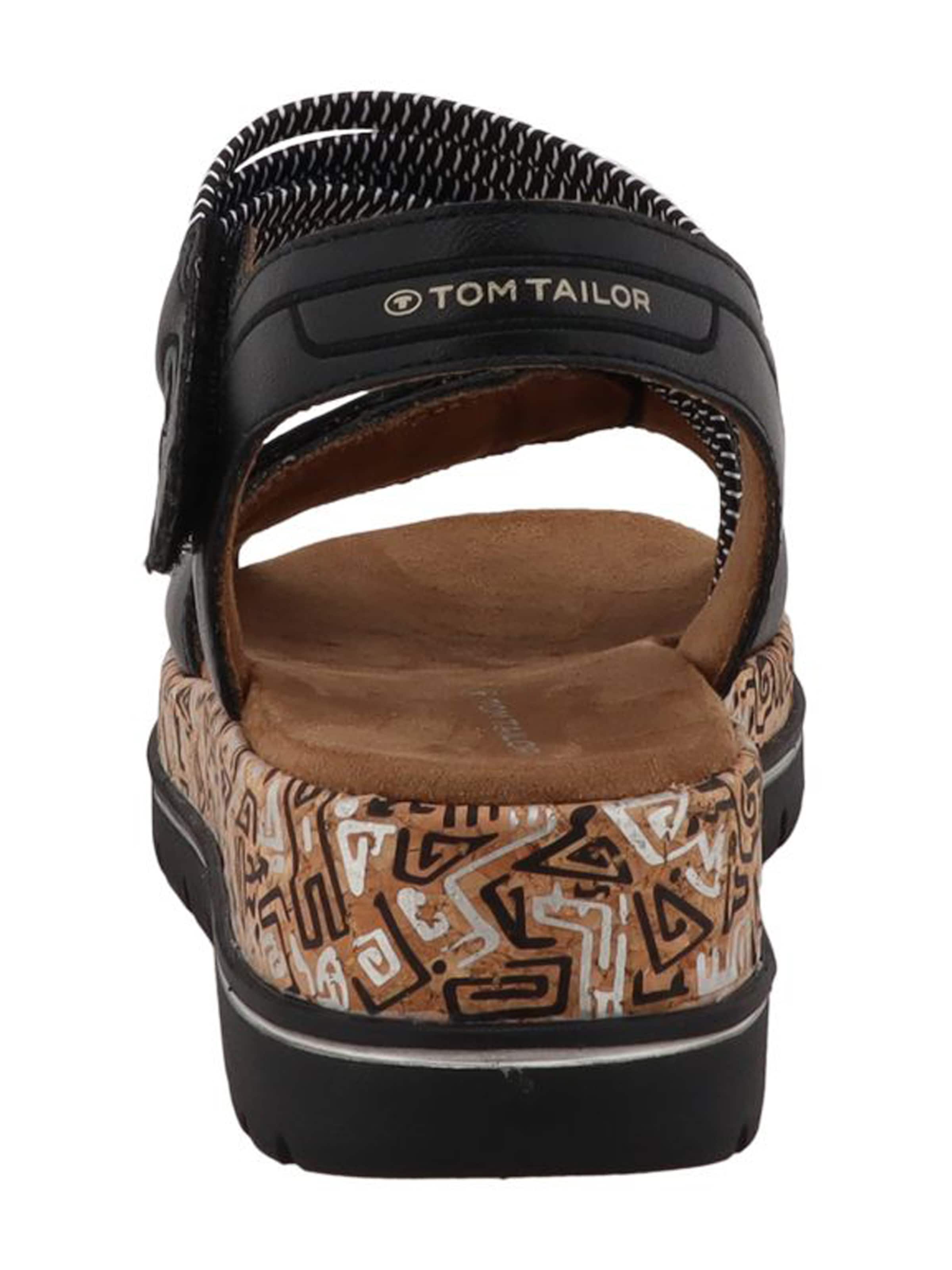 TOM TAILOR Сандали в черно