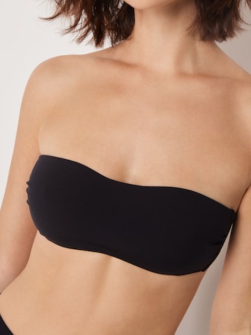 CALZEDONIA Bandeau Bikini Top 'Premium Fit' in Black