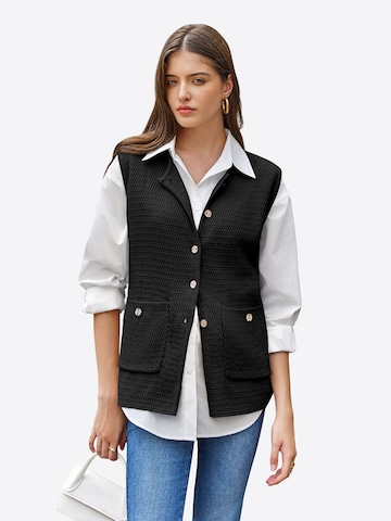 Imily Bela Kötött mellény - fekete: elől