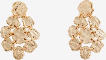 MANGO Earrings 'MAXIMA' in Gold: front