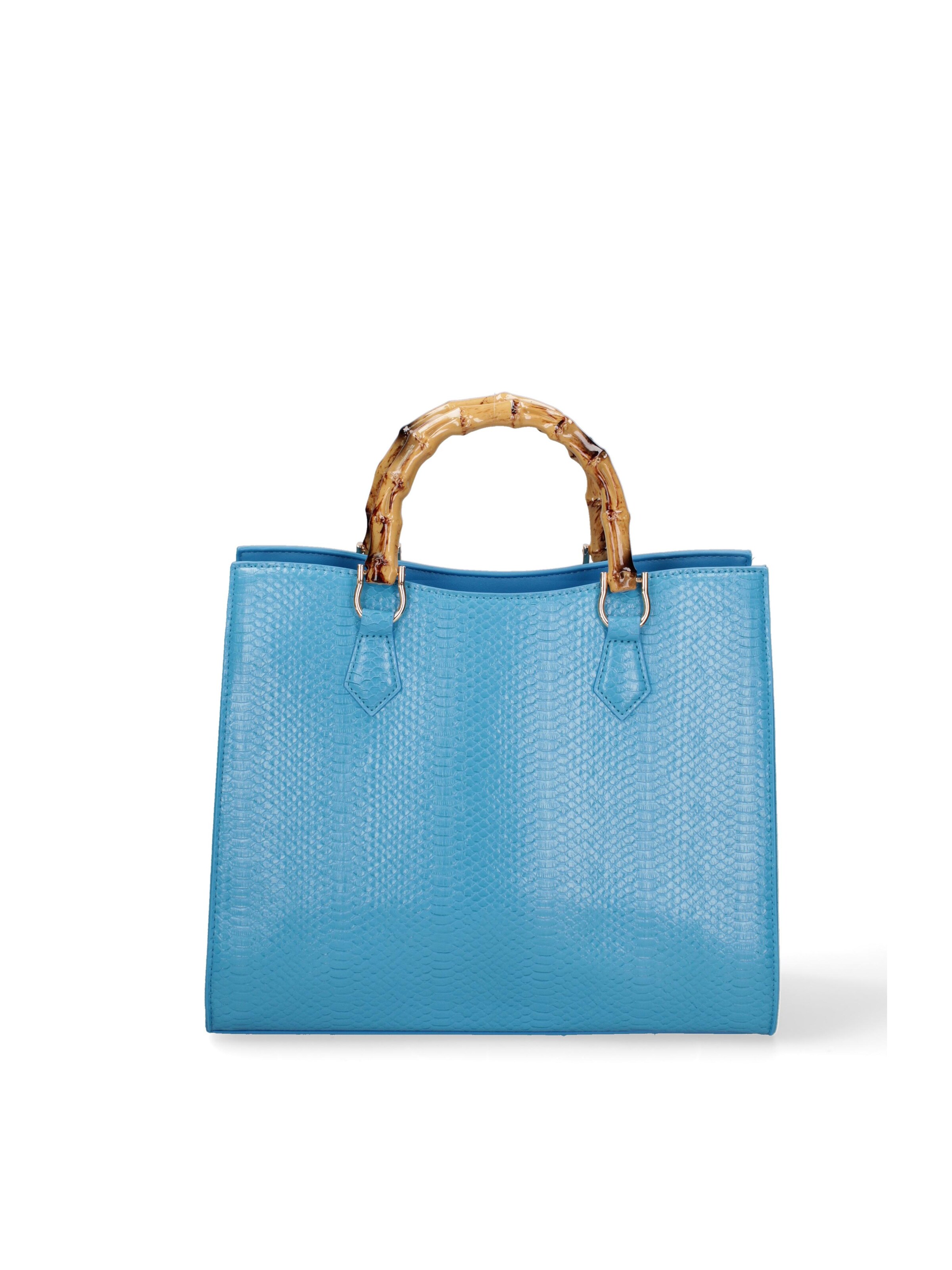 Borsa a spalla 'Borsa a Spalla Donna Ecopelle Vegana con Manico Bambù' di Diana&Co. in blu