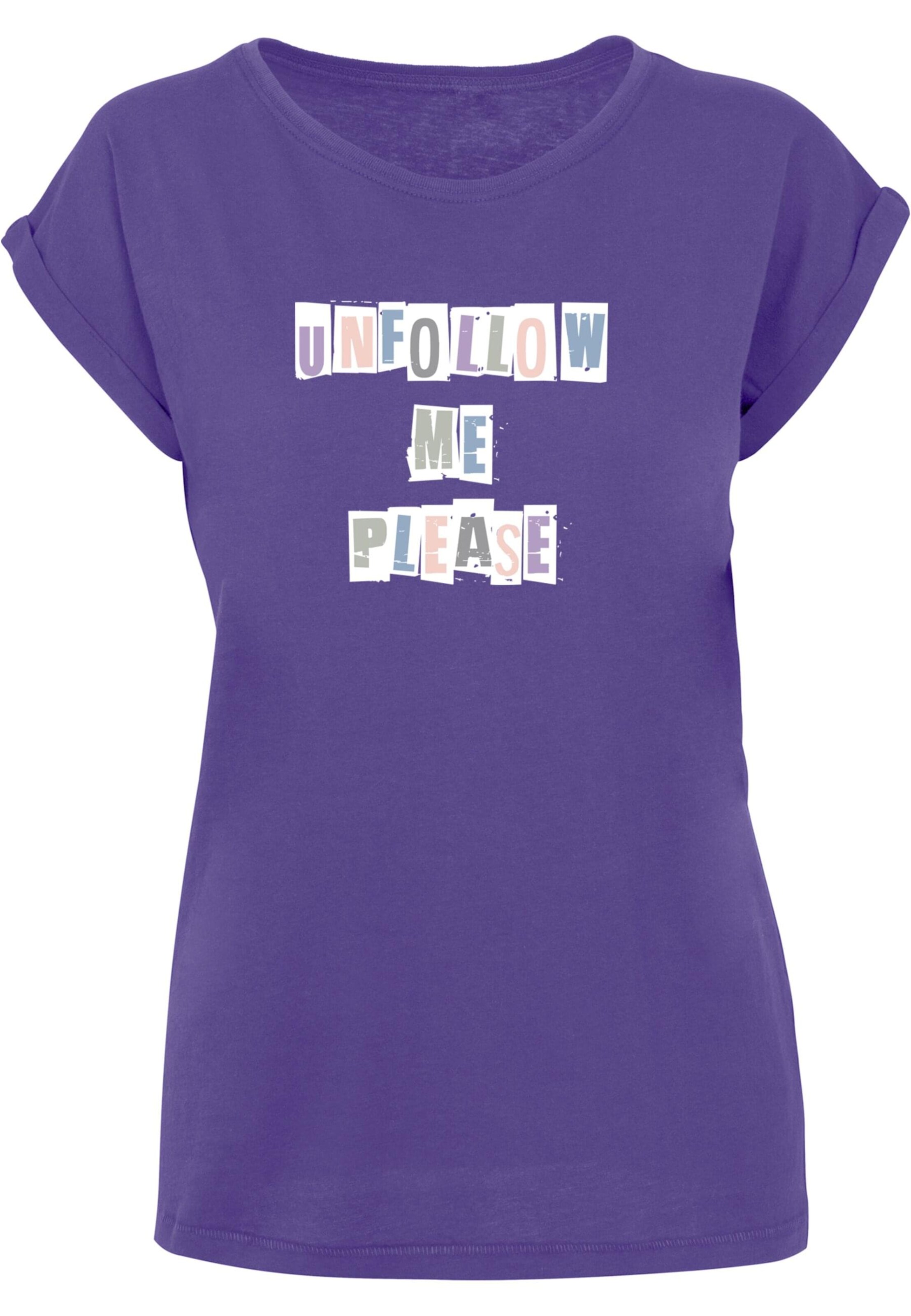 Merchcode Shirt 'Please' in Purple: front
