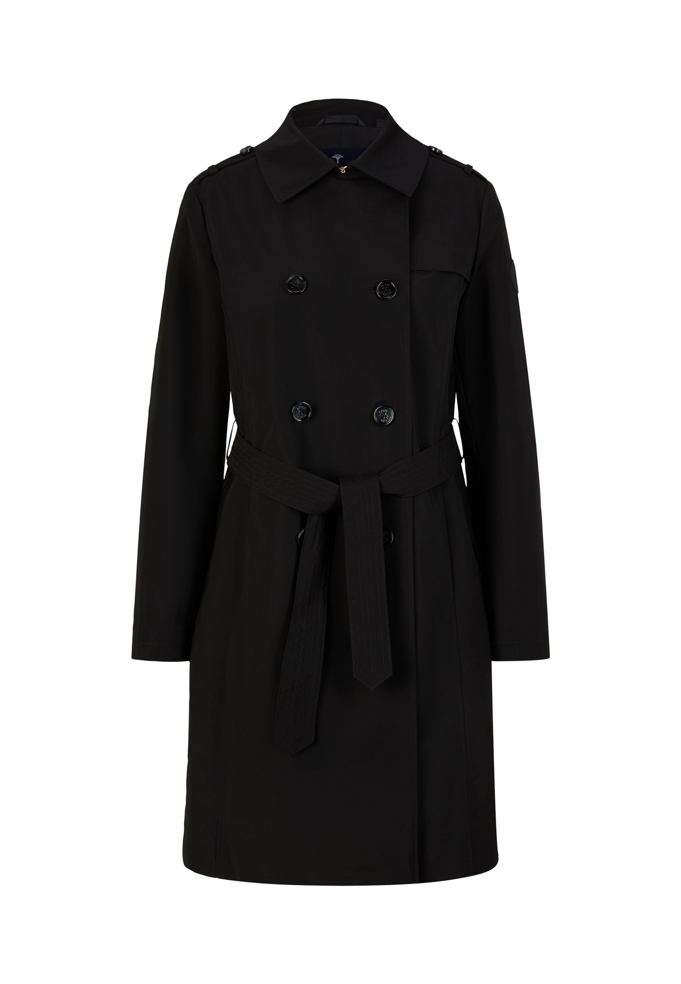 JOOP! Between-seasons coat 'Cindy' in Black: front