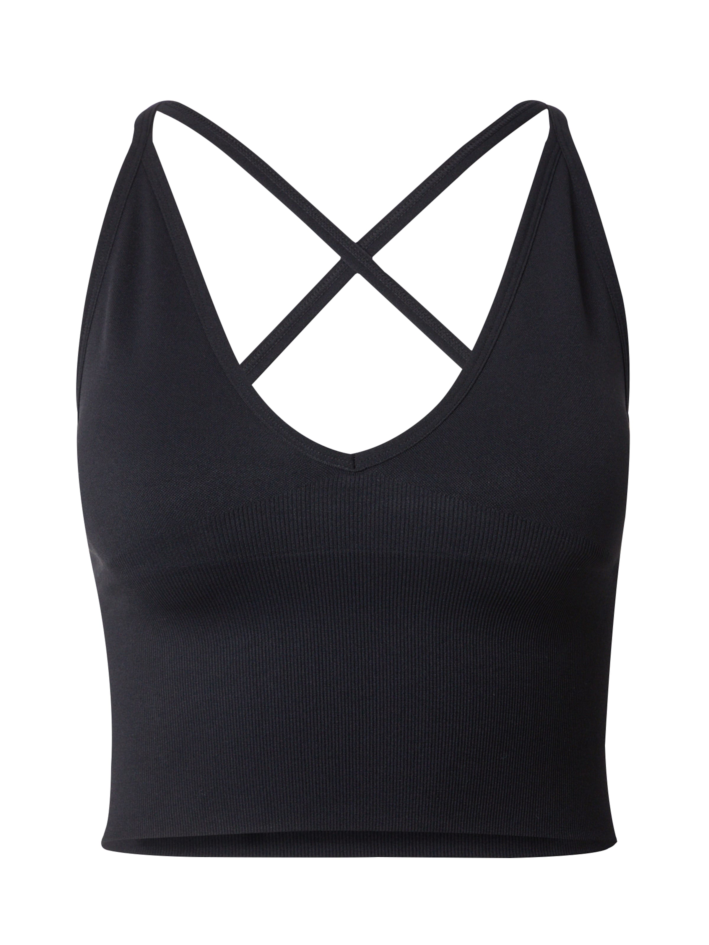 Aim'n Õlapaelteta topp Spordirinnahoidja, värv must: eest vaates