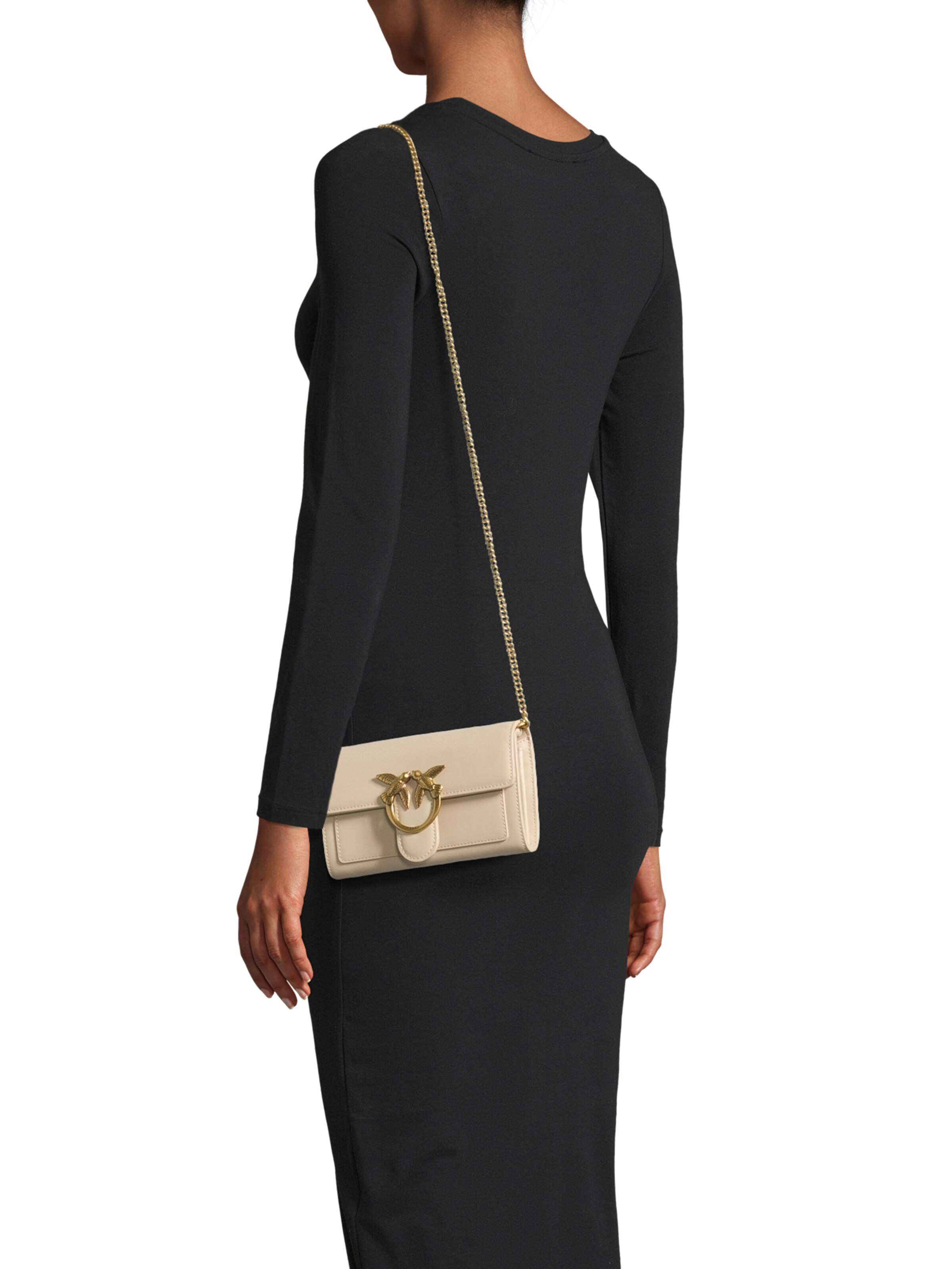 PINKO Pisemska torbica 'LOVE ONE' | bež barva