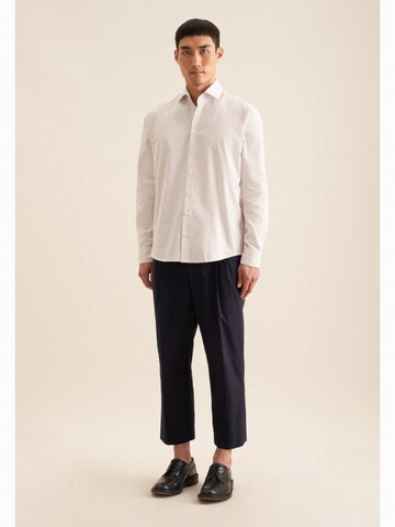 SEIDENSTICKER Regular fit Button Up Shirt 'Schwarze Rose' in Beige
