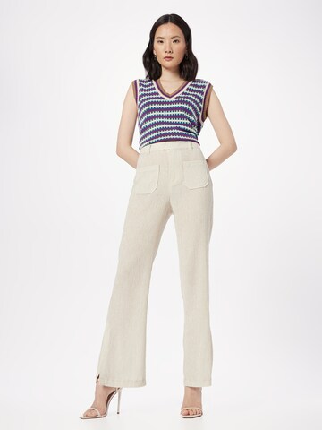 Soulland Boot cut Pants 'Kody' in Beige