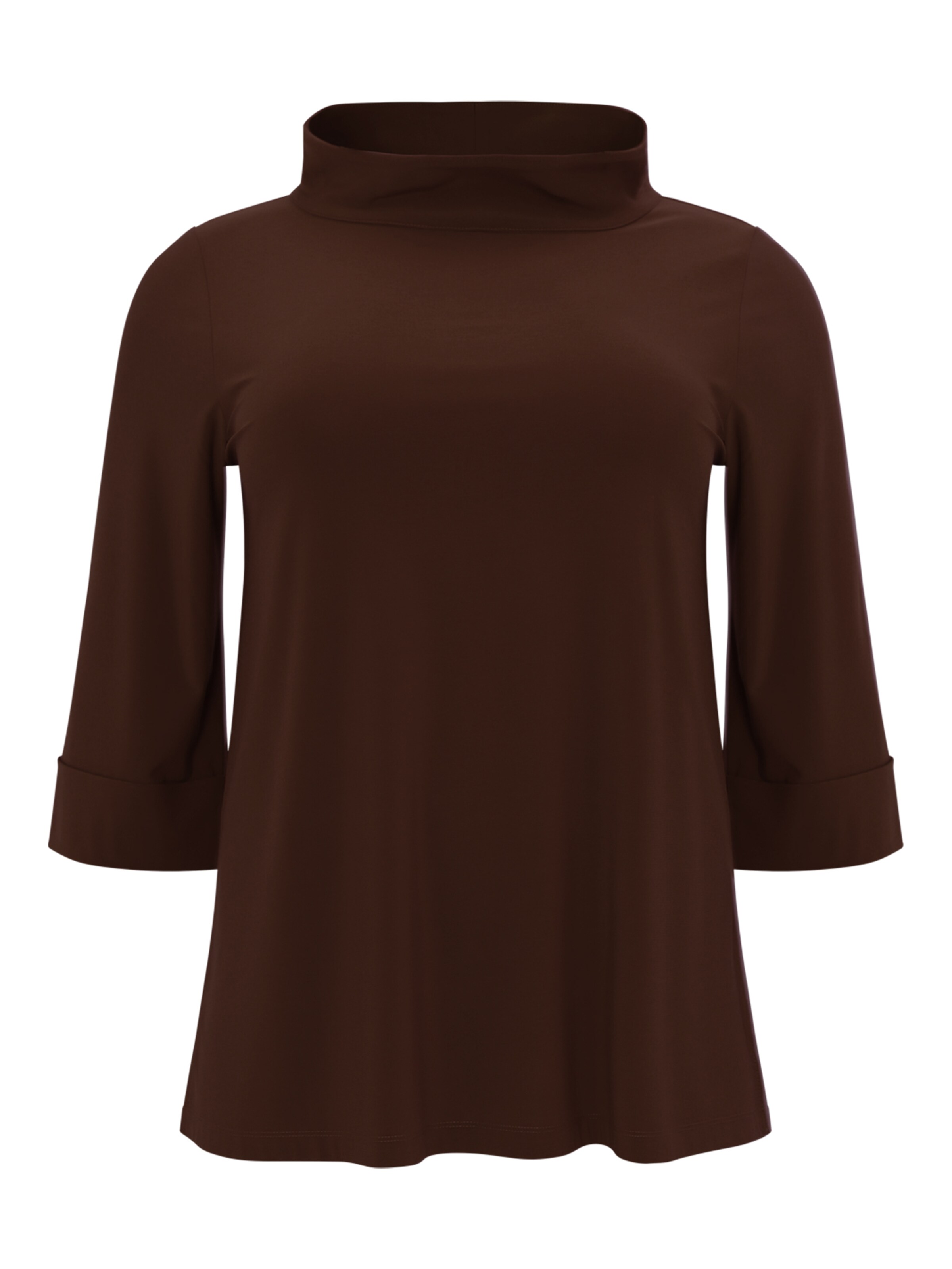 YOEK Shirt 'Dolce' in Bruin: voorkant