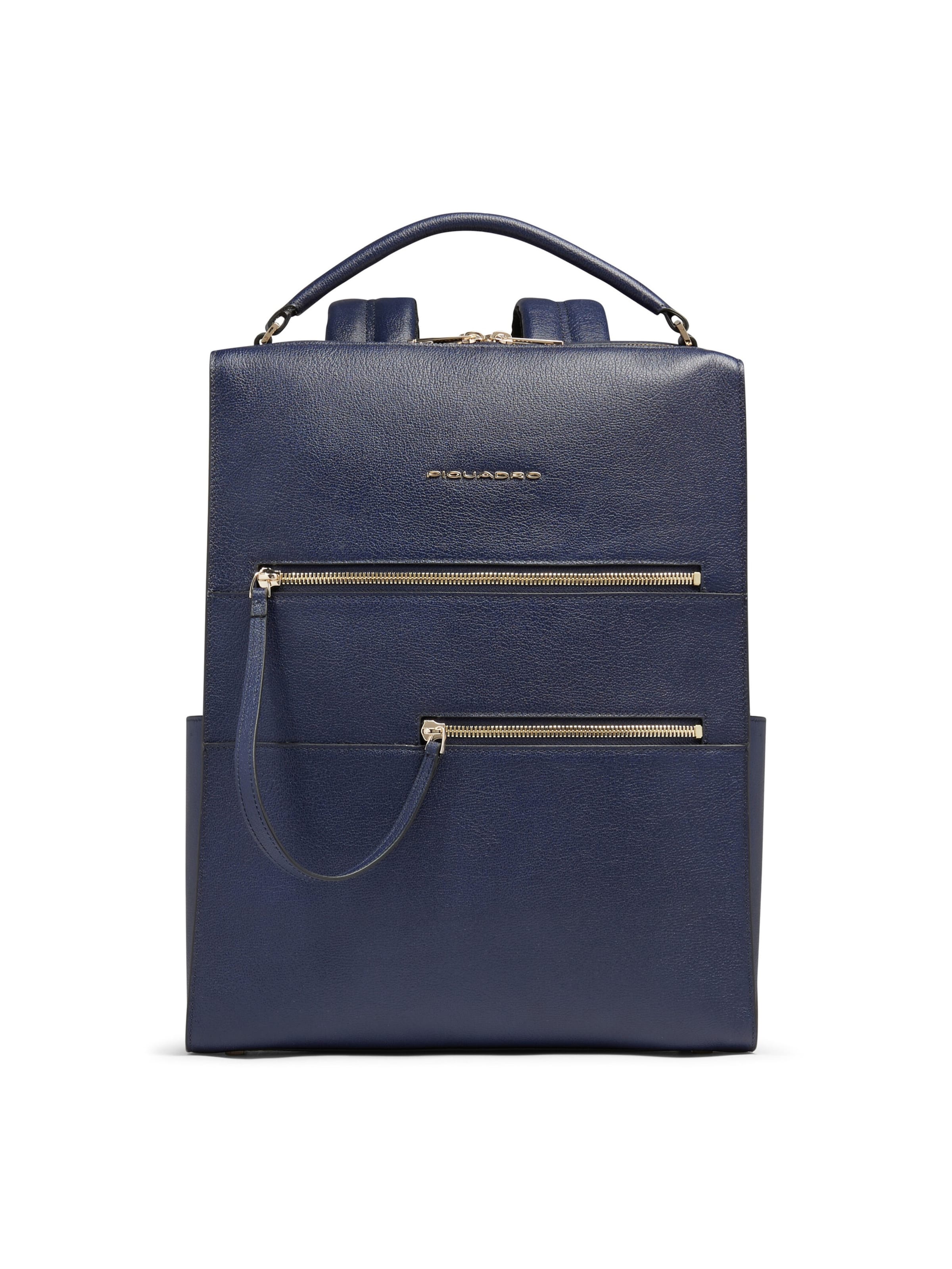 Piquadro Rugzak in Blauw: voorkant