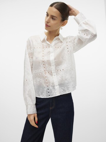 VERO MODA Bluse in Weiß