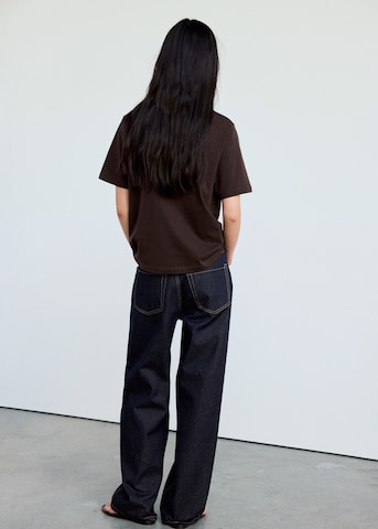 MANGO T-shirt 'ILUSTRA3' i brun