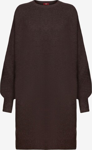 ESPRIT Knitted dress in Brown: front