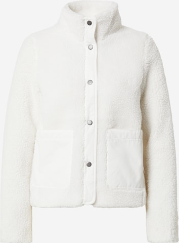 Barbour Fleece Jacket 'Netley' in White: front