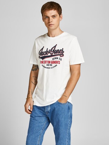 JACK & JONES - Camiseta en blanco: frente