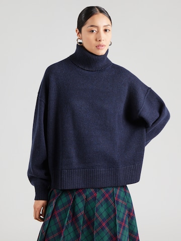 WEEKDAY Avara lõikega kampsun 'Laleh', värv sinine: eest vaates