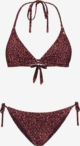 Shiwi Kolmio Bikini 'Liz' värissä ruskea: etupuoli