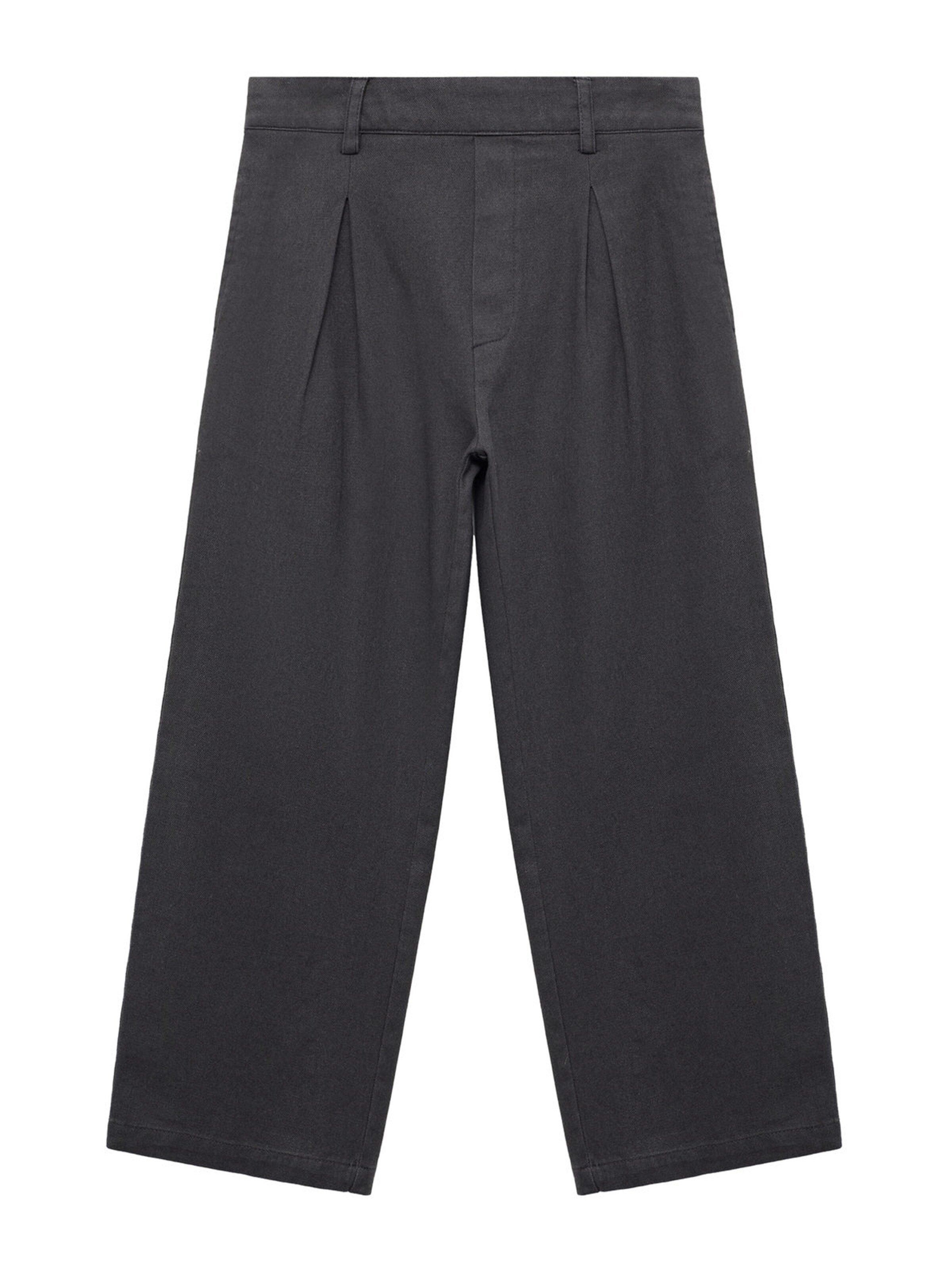 MANGO KIDS Широки крачоли Панталон 'INMA' в сиво: отпред